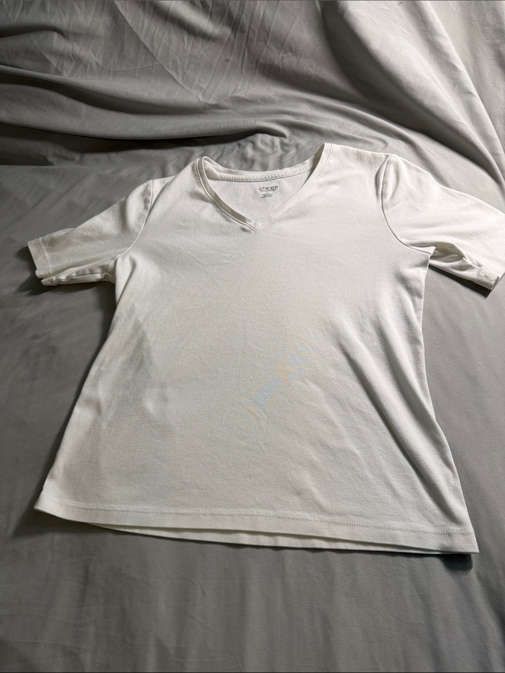 Chico's White Crewneck Tee